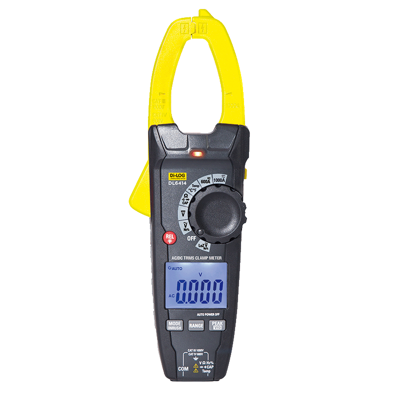 DL6414 TRMS 1000A AC/DC Clamp Meter | Di-LOG